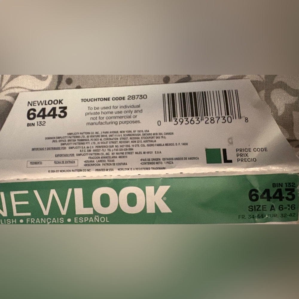 NWT NEWLOOK 6443 Nightgown and Robe Set Sewing Pattern - Picture 4 of 6